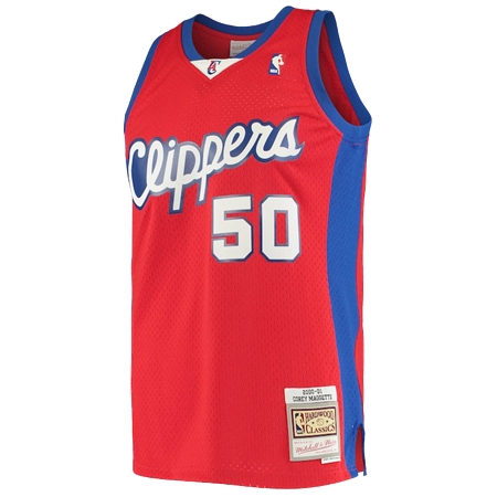 Los Angeles Clippers(ロサンゼルス・クリッパーズ) バスケットボール ユニフォーム メンズ ミッチェル & ネス コーリー マゲット レッド LA クリッパーズ 2001/02 ハードウッド クラシック スウィングマンユニフォーム