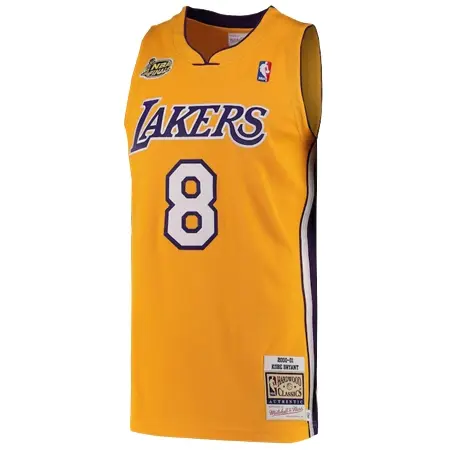 Los Angeles Lakers(ロサンゼルス レイカーズ) バスケットボール ユニフォーム コービー・ブライアント 2000-01 ハードウッド・クラシック オーセンティック ユニフォーム Mitchell & Ness – メンズ