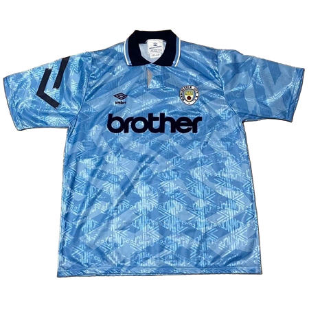 Manchester City FC(マンチェスター・シティFC) サッカー ユニフォーム 1991 Home