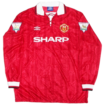 Manchester United FC(マンチェスター・ユナイテッドFC) サッカー ユニフォーム 1993-94 選手支給ホーム