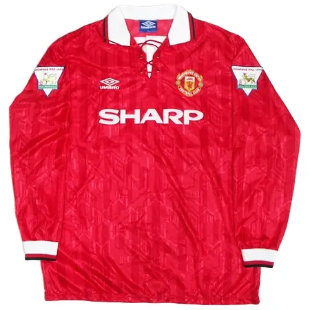 Manchester United FC(マンチェスター・ユナイテッドFC) サッカー ユニフォーム 1993-94 選手支給ホーム