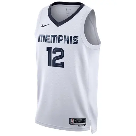 Memphis Grizzlies(メンフィス グリズリーズ) バスケットボール ユニフォーム Nike アソシエーションエディション スウィングマン ユニフォーム – ホワイト – ジャ・モラント –