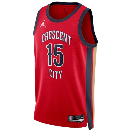New Orleans Pelicans(ニューオーリンズ ペリカンズ) バスケットボール ユニフォーム ジョーダン ブランド ステートメント エディション スウィングマンユニフォーム- レッド – ホセ アルバラド – ユニセックス