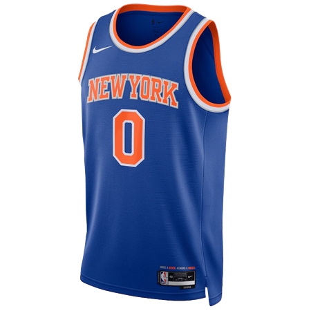 New York Knicks(ニューヨーク ニックス) バスケットボール ユニフォーム Nike アイコン エディション スィングマン ユニフォーム – ブルー – ドンテ・ディヴィンセンゾ –