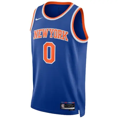 New York Knicks(ニューヨーク ニックス) バスケットボール ユニフォーム Nike アイコン エディション スィングマン ユニフォーム – ブルー – ドンテ・ディヴィンセンゾ –