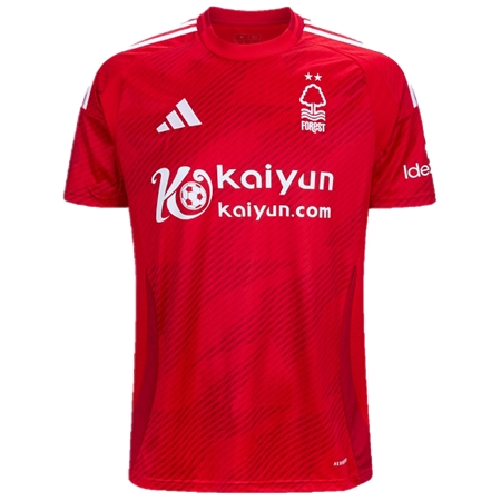 Nottingham Forest FC(ノッティンガム・フォレストFC) サッカー ユニフォーム 24/25 公式 ホーム 半袖 （選手名、背番号、パッチ込み）
