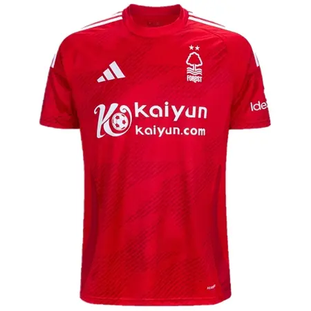 Nottingham Forest FC(ノッティンガム・フォレストFC) サッカー ユニフォーム 24/25 公式 ホーム 半袖 （選手名、背番号、パッチ込み）