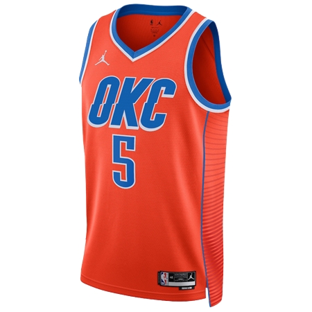 Oklahoma City Thunder(オクラホマシティ サンダー) バスケットボール ユニフォーム Jordan ステートメント エディション スウィングマン ユニフォーム – オレンジ – ルジェント・ドルト –