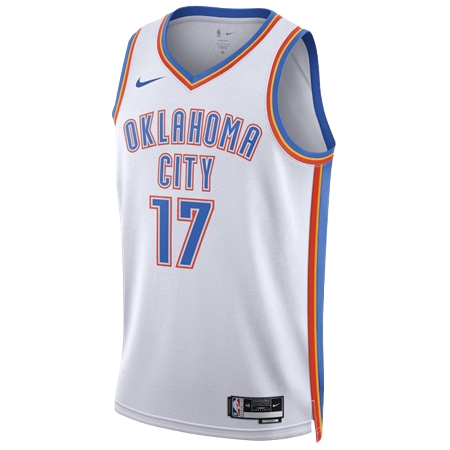 Oklahoma City Thunder(オクラホマシティ サンダー) バスケットボール ユニフォーム Nike アソシエーション エディション スウィングマン ユニフォーム – ホワイト – アレクセイ・ポクセフスキー –