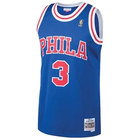 Philadelphia 76ers(フィラデルフィア 76ERS) バスケットボール ユニフォーム メンズ ミッチェル & ネス アレン アイバーソン ロイヤル フィラデルフィア セブンティシクサーズ 1996/97 ハードウッド クラシック スウィングマンユニフォーム