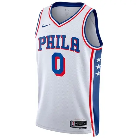 Philadelphia 76ers(フィラデルフィア 76ERS) バスケットボール ユニフォーム Nike アソシエーション エディション スィングマン ユニフォーム – ホワイト – タイリース・マクシー –