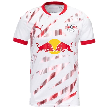 Rasen Ballsport Leipzig(RBライプツィヒ) サッカー ユニフォーム 24/25 公式 ホーム 半袖 （選手名、背番号、パッチ込み）