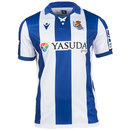 Real Sociedad de Futbol(レアル・ソシエダ) サッカー ユニフォーム 24/25 公式 ホーム 半袖 （選手名、背番号、パッチ込み）