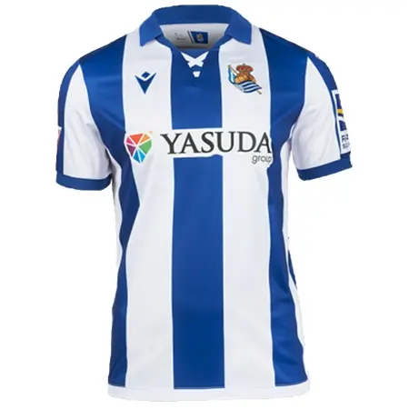 Real Sociedad de Futbol(レアル・ソシエダ) サッカー ユニフォーム 24/25 公式 ホーム 半袖 （選手名、背番号、パッチ込み）