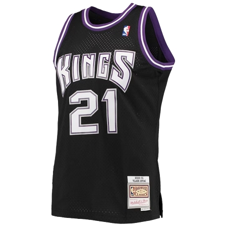Sacramento Kings(サクラメント キングス) バスケットボール ユニフォーム メンズ ミッチェル & ネス ヴレイド ディヴァック ブラック サクラメント キングス 2000/01 ハードウッド クラシック スウィングマンユニフォーム