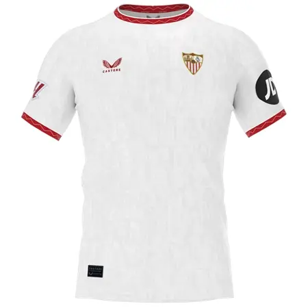 Sevilla FC(セビージャFC) サッカー ユニフォーム 24/25 公式 ホーム 半袖 （選手名、背番号、パッチ込み）