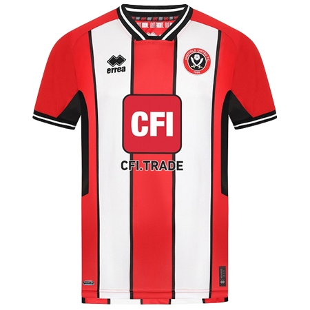 Sheffield United FC(シェフィールド・ユナイテッドFC) サッカー ユニフォーム 23/24 公式 ホーム 半袖 （選手名、背番号、パッチ込み）