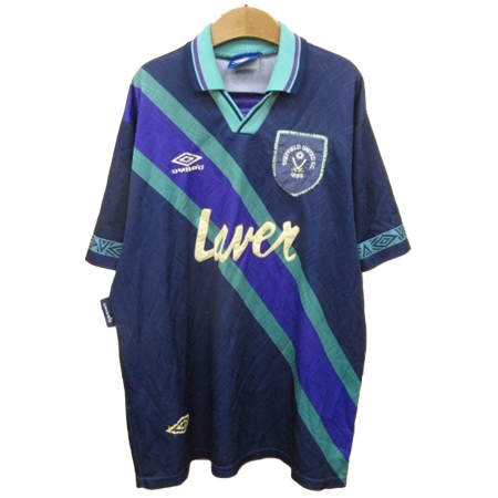 Sheffield United FC(シェフィールド・ユナイテッドFC) サッカー ユニフォーム 1993-1995 アウェイ UMBRO