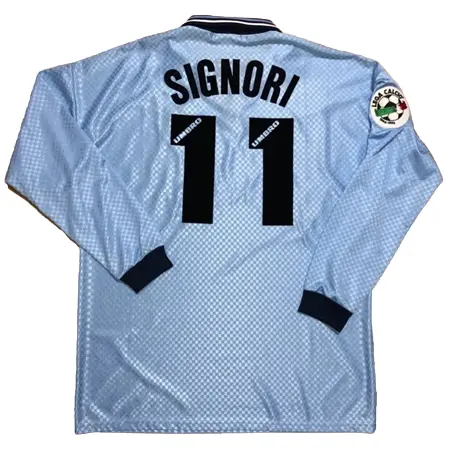 SS Lazio(SSラツィオ) サッカー ユニフォーム 96/97シーズン シニョーリ 実着用
