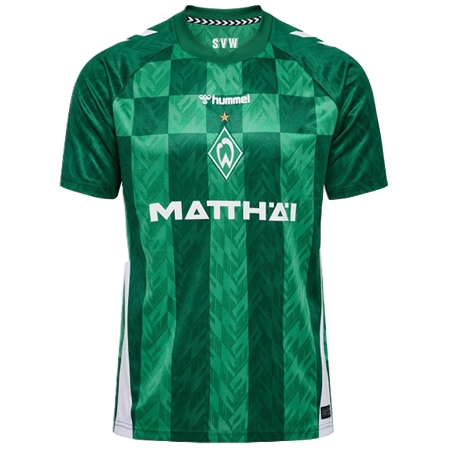 SV Werder Bremen(ヴェルダー・ブレーメン) サッカー ユニフォーム 24/25 公式 ホーム 半袖 （選手名、背番号、パッチ込み）