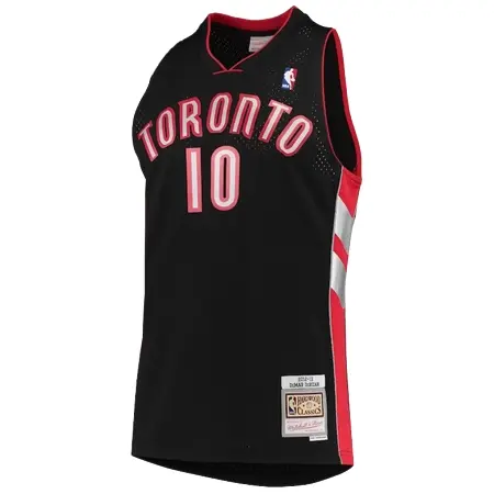 Toronto Raptors(トロント ラプターズ) バスケットボール ユニフォーム メンズ・Mitchell & Ness デマー・デローザン ブラック トロント・ラプターズ 2001/02 Hardwood Classics スウィングマンジャージ