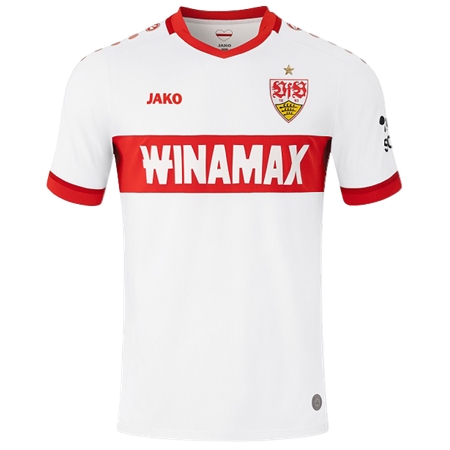 VfB Stuttgart 1893(VfBシュトゥットガルト) サッカー ユニフォーム 24/25 公式 ホーム 半袖 （選手名、背番号、パッチ込み）