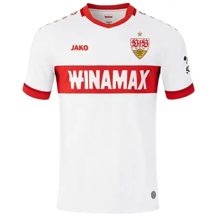 VfB Stuttgart 1893(VfBシュトゥットガルト) サッカー ユニフォーム 24/25 公式 ホーム 半袖 （選手名、背番号、パッチ込み）