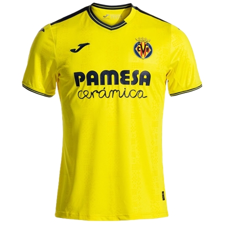 Villarreal CF(ビジャレアルCF) サッカー ユニフォーム 24/25 公式 ホーム 半袖 （選手名、背番号、パッチ込み）