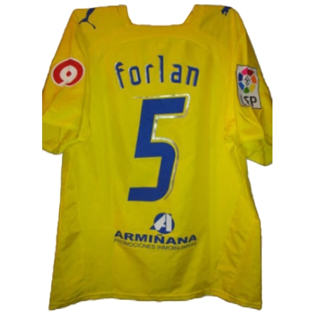 Villarreal CF(ビジャレアルCF) サッカー ユニフォーム ディエゴ・フォルラン 実使用ホームユニフォーム