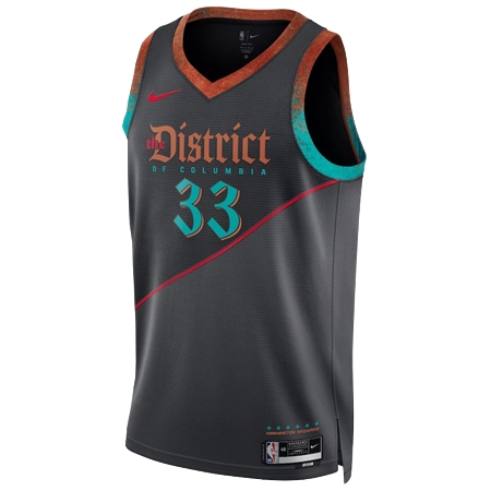 Washington Wizards(ワシントン ウィザーズ) バスケットボール ユニフォーム Nike シティエディション スウィングマン ユニフォーム23 – ブラック – カイル・クズマ –