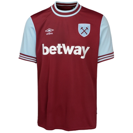 West Ham United FC(ウェストハム・ユナイテッドFC) サッカー ユニフォーム 24/25 公式 ホーム 半袖 （選手名、背番号、パッチ込み）
