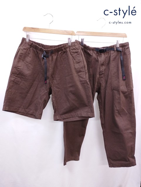 GRAMICCI グラミチ テーパードパンツ ハーフパンツ XL ブラウン