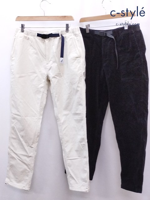 GRAMICCI グラミチ トラックパンツ コーデュロイパンツ L アイボリー ブラック
