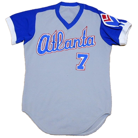 Atlanta Braves(アトランタ・ブレーブス) 野球 ユニフォーム 1976～79 ロード ユニフォーム ジャージ