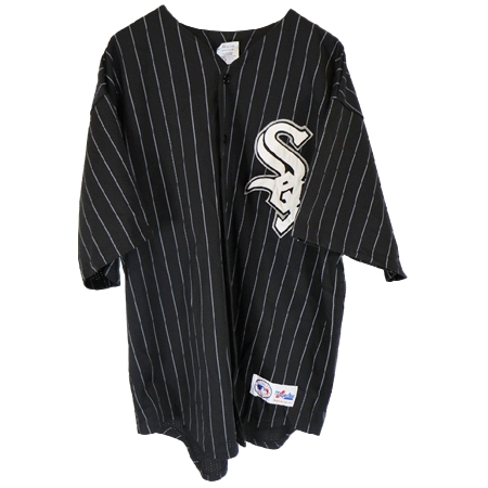 Chicago White Sox(シカゴ・ホワイトソックス) 野球 ユニフォーム 90s USA製 Majestic ブラック ( メンズ XL )