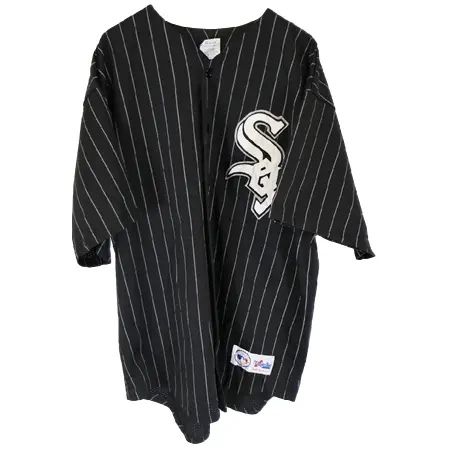 Chicago White Sox(シカゴ・ホワイトソックス) 野球 ユニフォーム 90s USA製 Majestic ブラック ( メンズ XL )
