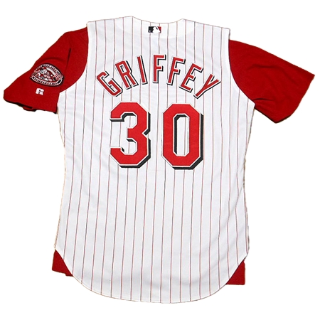 Cincinnati Reds(シンシナティ・レッズ) 野球 ユニフォーム #30 グリフィー 2000 Russell Home Jersey