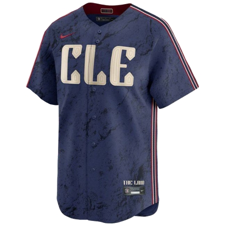 Cleveland Guardians(クリーブランド・ガーディアンズ) 野球 ユニフォーム ホセ・ラミレス シティーコネクト リミテッド Jersey ナイキ ネイビー