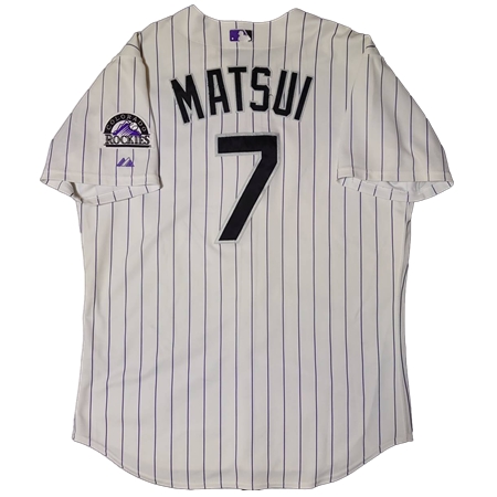 Colorado Rockies(コロラド・ロッキーズ) 野球 ユニフォーム 松井稼頭央 #7 オーセンティックユニフォーム マジェスティック社 サイズ48