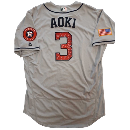 Houston Astros(ヒューストン・アストロズ) 野球 ユニフォーム 青木宣親 本人着用ユニフォーム