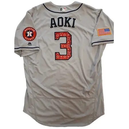 Houston Astros(ヒューストン・アストロズ) 野球 ユニフォーム 青木宣親 本人着用ユニフォーム