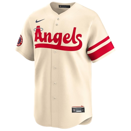 Los Angeles Angels(ロサンゼルス・エンジェルス) 野球 ユニフォーム NIKE リミテッドユニフォーム　シティコネクト　クリーム