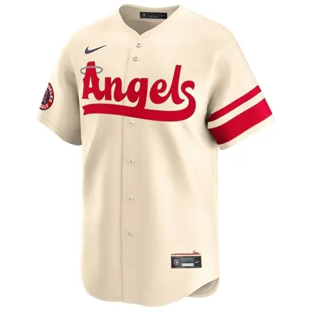 Los Angeles Angels(ロサンゼルス・エンジェルス) 野球 ユニフォーム NIKE リミテッドユニフォーム　シティコネクト　クリーム