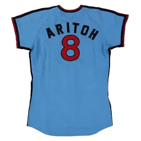 Marines(千葉ロッテマリーンズ) 野球 ユニフォーム ロッテオリオンズ 有藤通世 8番 81年 実使用 デサント ビジターユニフォーム