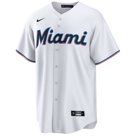 Miami Marlins(マイアミ・マーリンズ) 野球 ユニフォーム レプリカ ホワイト