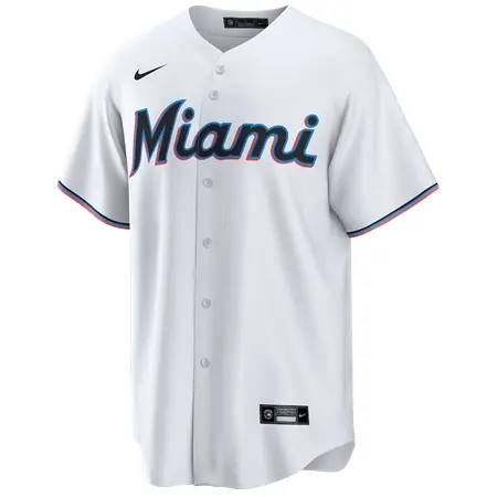 Miami Marlins(マイアミ・マーリンズ) 野球 ユニフォーム レプリカ ホワイト