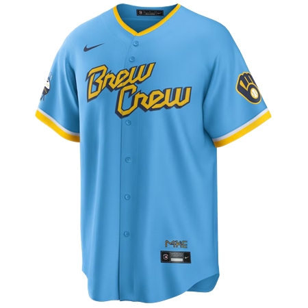 Milwaukee Brewers(ミルウォーキー・ブルワーズ) 野球 ユニフォーム ナイキ シティコネクト レプリカ
