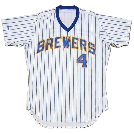 Milwaukee Brewers(ミルウォーキー・ブルワーズ) 野球 ユニフォーム ポール モリター1989年 ホーム ジャージ Rawlings Jersey