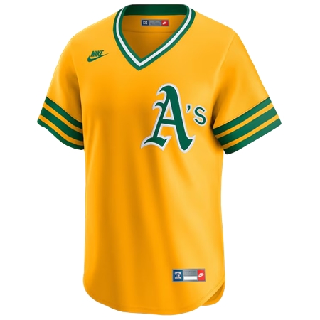 Oakland Athletics(オークランド・アスレチックス) 野球 ユニフォーム クーパーズタウンジャージ 1979-1984 イエロー