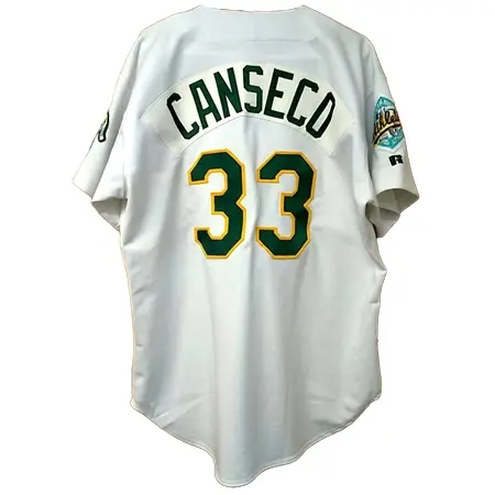 Oakland Athletics(オークランド・アスレチックス) 野球 ユニフォーム 33 ホセ・カンセコ